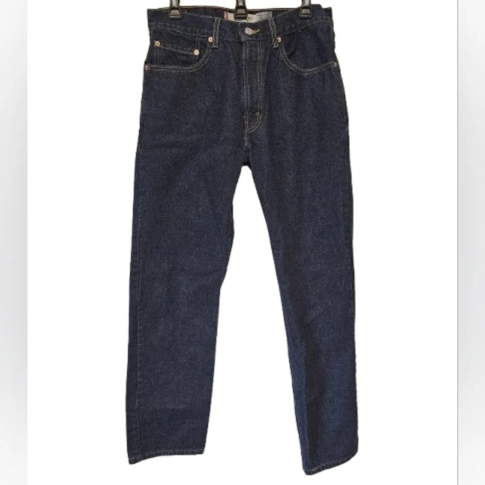 Levi's Vintage Y2K 505 Regular Fit Classic  Dark Blue Men's Jeans 32 x 32